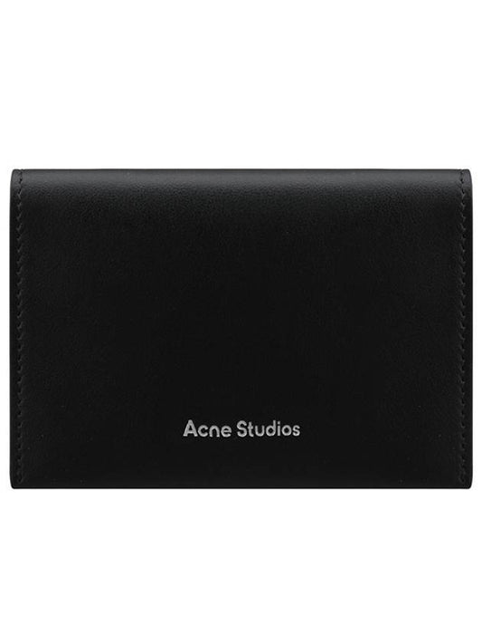 Logo Bifold Card Wallet Black - ACNE STUDIOS - BALAAN 1