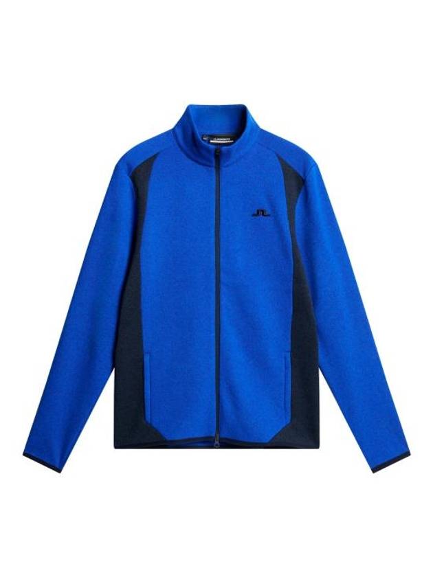 Steve Mid Layer Knit Zip-Up Jacket Club Blue - J.LINDEBERG - BALAAN 1