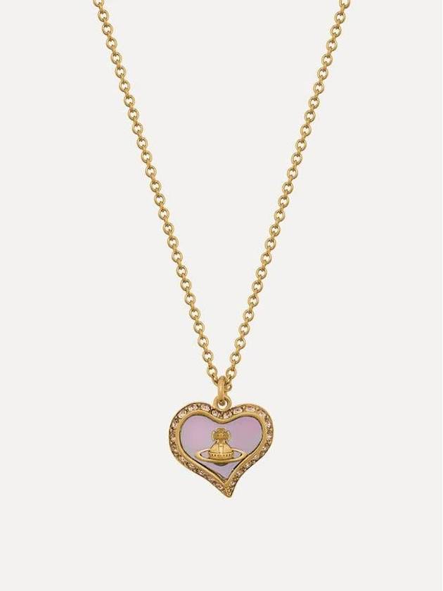 Petra Heart Logo Necklace Gold - VIVIENNE WESTWOOD - BALAAN 2