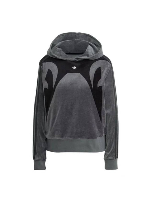 Women's Cut Line Hoodie Hood Gray 6 Women II5650 - ADIDAS - BALAAN 1