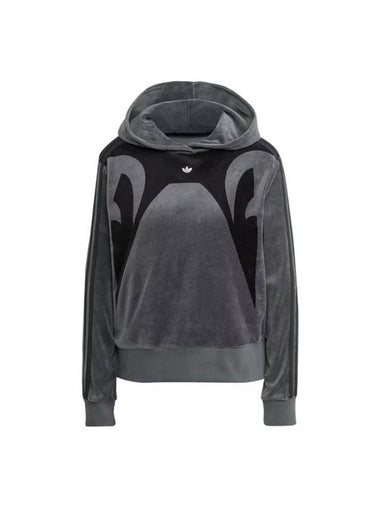 Women's Cut Line Hoodie Grey - ADIDAS - BALAAN 1