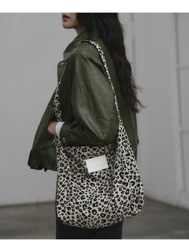 Leopard print eco bag Ivory - THE GREEN LAB - BALAAN 1