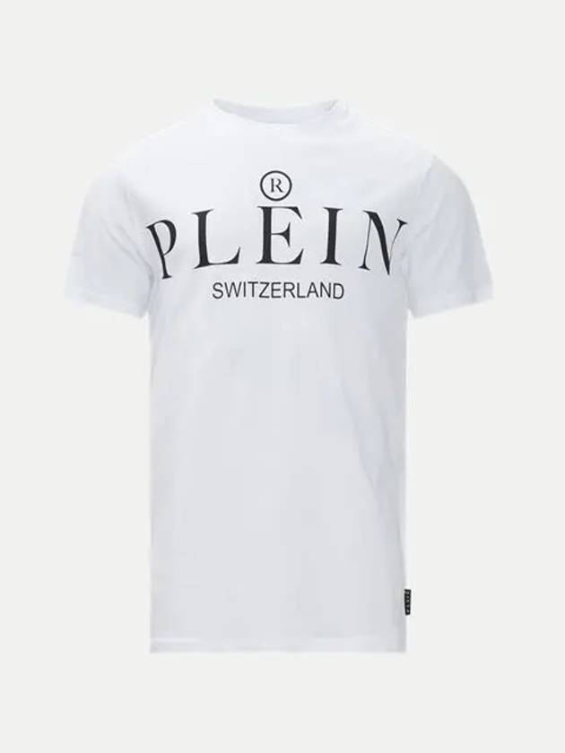 Logo short sleeve t-shirt white men UTK0158PJY002N 01 - PHILIPP PLEIN - BALAAN 1