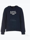 Women's Tina Logo Sweat Sweatshirt Navy - A.P.C. - BALAAN 2