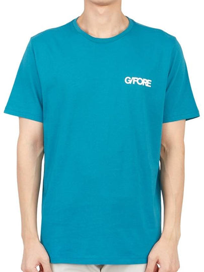 back logo short sleeve t-shirt blue - G/FORE - BALAAN 2