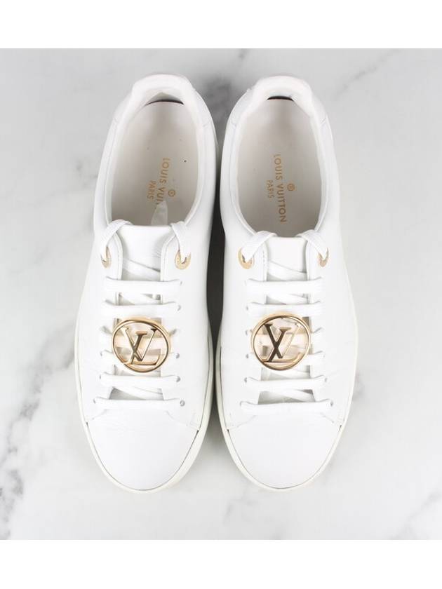 LV Circle Front Row Gold Sneakers White 36 5 - LOUIS VUITTON - BALAAN 7