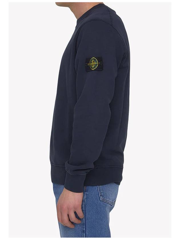 Wappen Patch Crew Neck Sweatshirt Navy - STONE ISLAND - BALAAN 8