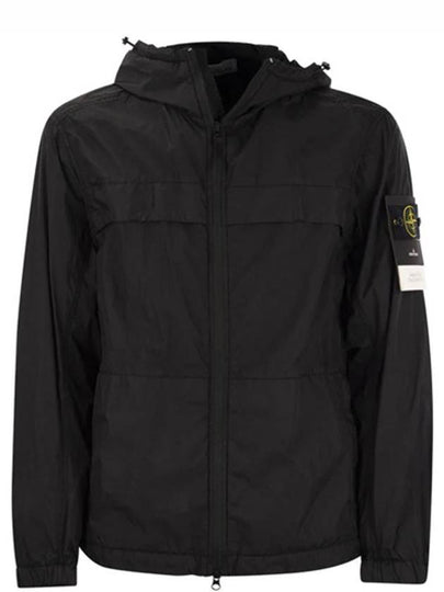 Garment Dyed Crinkle Reps R-Nylon Jacket Black - STONE ISLAND - BALAAN 2