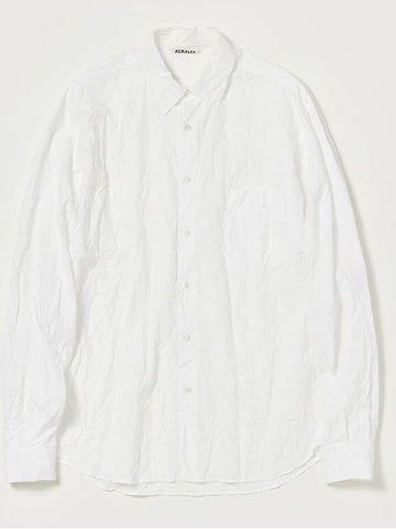 Wrinkle Washed Pins Twill Shirt - AURALEE - BALAAN 1