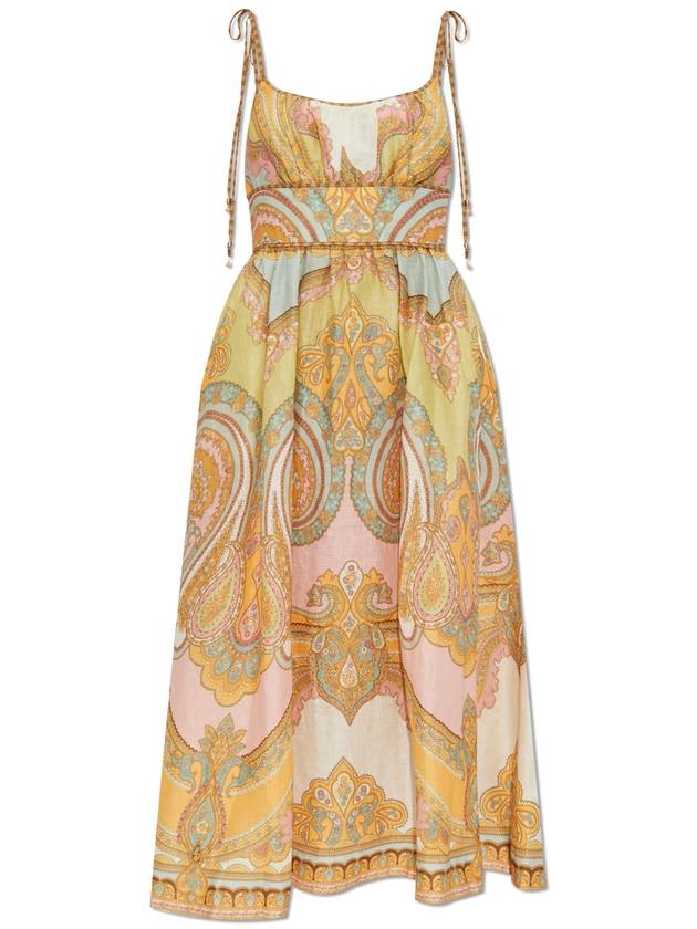 Zimmermann Patterned Spaghetti Strap Dress, Women's, Multicolour - ZIMMERMANN - BALAAN 1