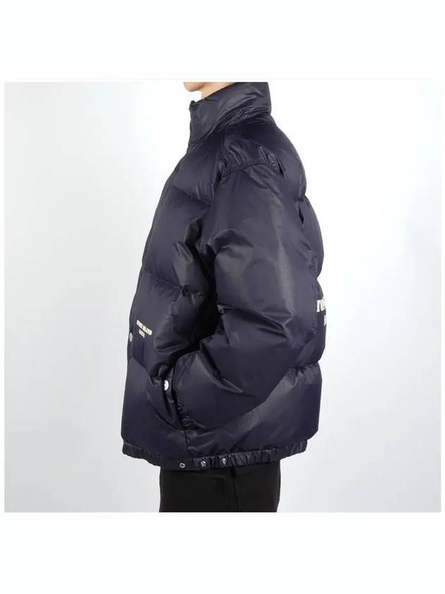 446X1 Marina Nylon Ripstop Cover Down Blouson Jacket Ink Blue - STONE ISLAND - BALAAN 4