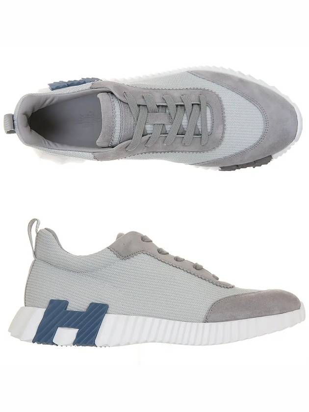 Bouncing Mesh Low Top Sneakers Grey - HERMES - BALAAN 3