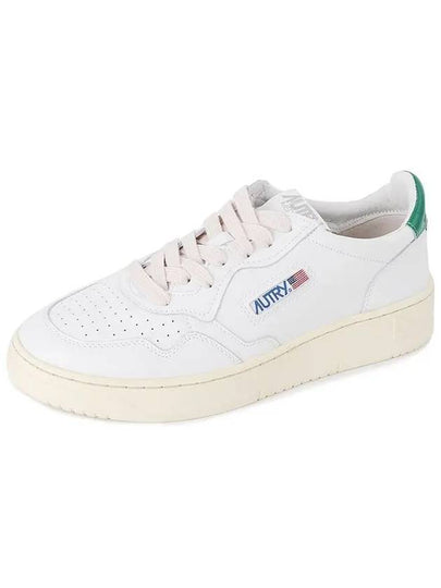 Medalist Green Tab Leather Low Top Sneakers White - AUTRY - BALAAN 2