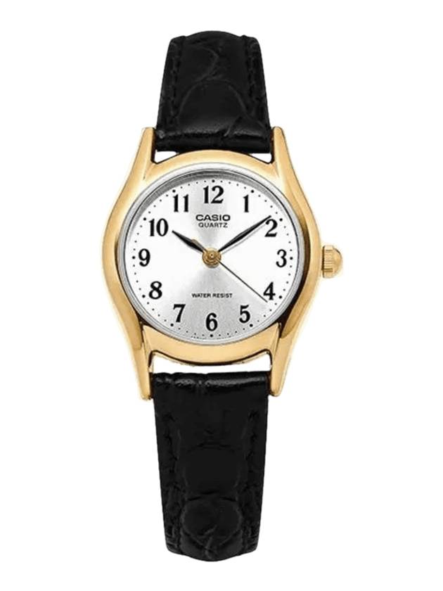 Women Analog Leather Watch Black - CASIO - BALAAN 1