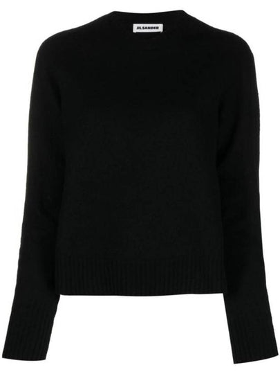 Wool Knit Top Black - JIL SANDER - BALAAN 2