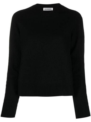 Wool Knit Top Black - JIL SANDER - BALAAN 1