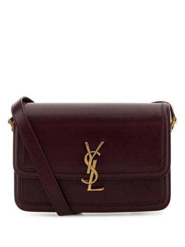 Solferino Medium Calfskin Leather Cross Bag Rouge Cabernet - SAINT LAURENT - BALAAN 1