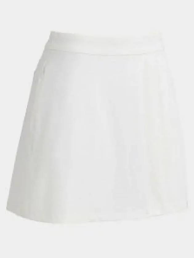 Women's Side Pleat Luxe 4-Way Stretch Twill Skirt White - G/FORE - BALAAN 2