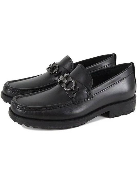 Men's David Gancini Loafers Black - SALVATORE FERRAGAMO - BALAAN 2