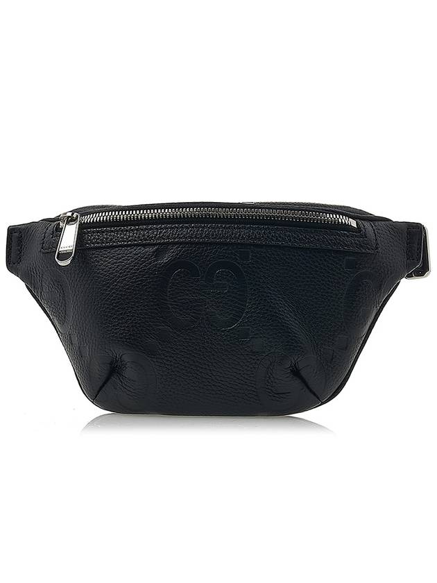 Jumbo GG Small Leather Belt Bag Black - GUCCI - BALAAN 2