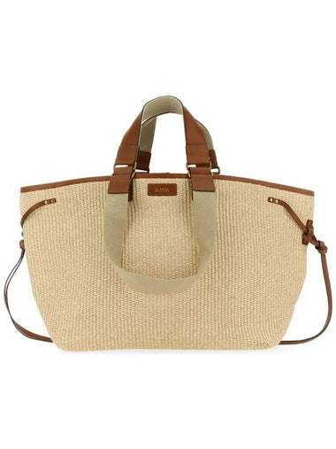 Wardi Canvas Tote Bag Beige - ISABEL MARANT - BALAAN 1