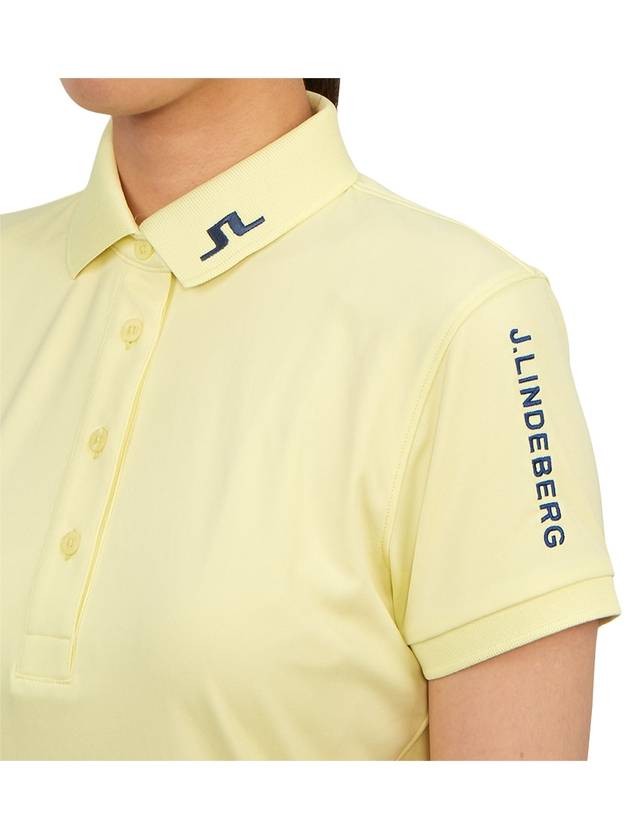 Women's Golf Tour Tech Polo Shirt Wax Yellow - J.LINDEBERG - BALAAN 8