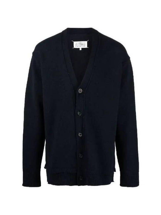 Elbow Patch Cardigan Navy - MAISON MARGIELA - BALAAN 2