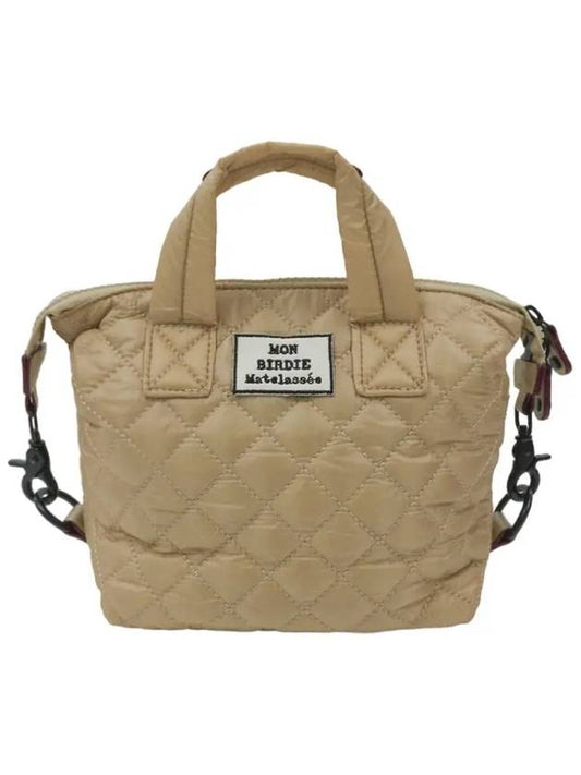 Montbird two way quilted nylon bag BEIGE - MONBIRDIE GOLF - BALAAN 2