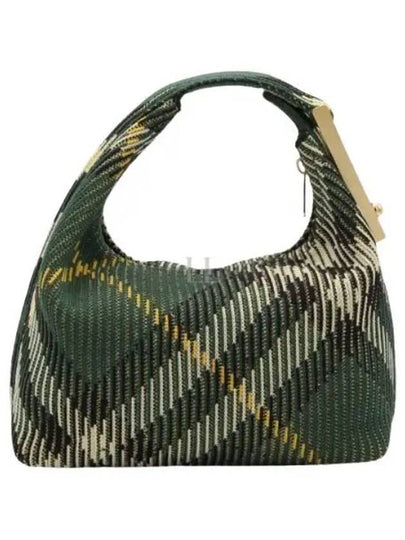 Peg Medium Check Pattern Duffel Bag Green - BURBERRY - BALAAN 2