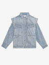 Hamon Denim Jacket Ice Blue - ISABEL MARANT - BALAAN 2