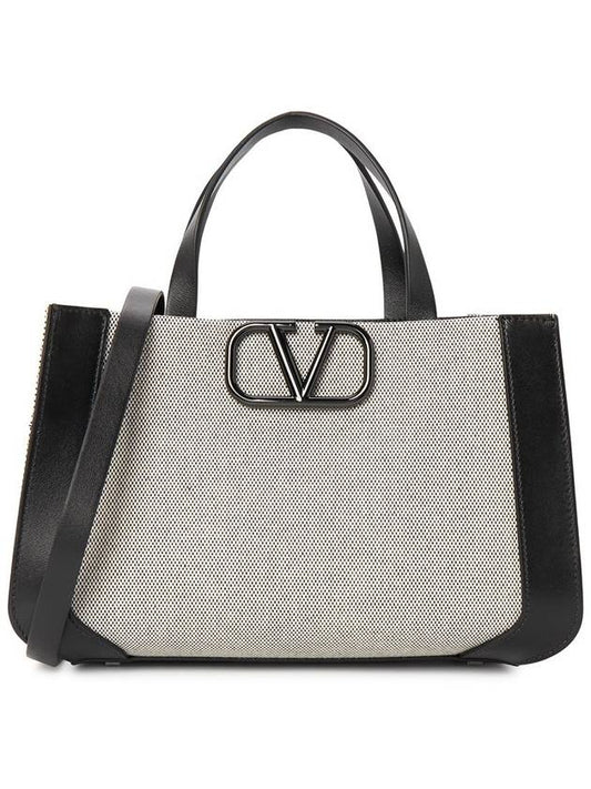 V logo tote bag cross B0K96HFZ MZG - VALENTINO - BALAAN 1