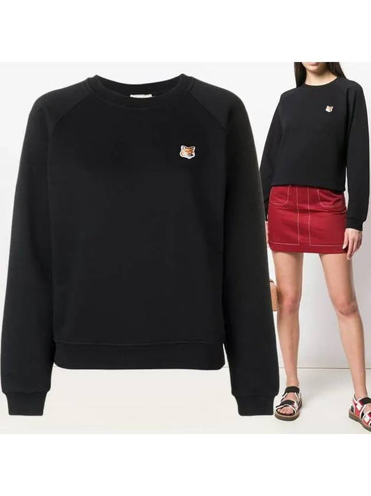 Fox Head Patch Adjusted Sweatshirt Black - MAISON KITSUNE - BALAAN 2