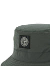 Econyl Regenerated Nylon Bucket Hat Musk Green - STONE ISLAND - BALAAN 6