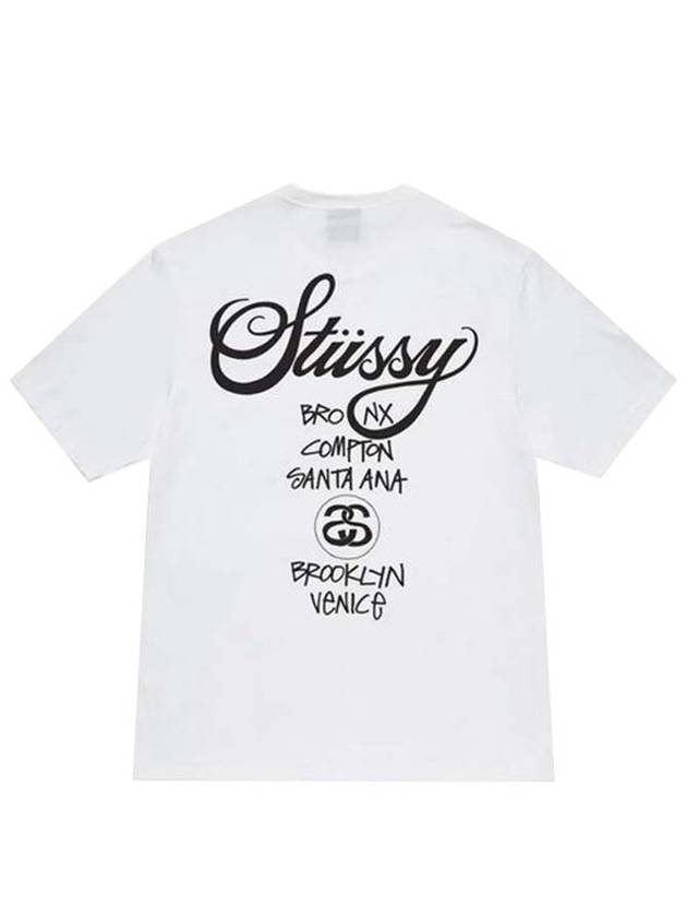 World Tour Short Sleeve T-Shirt White - STUSSY - BALAAN 2