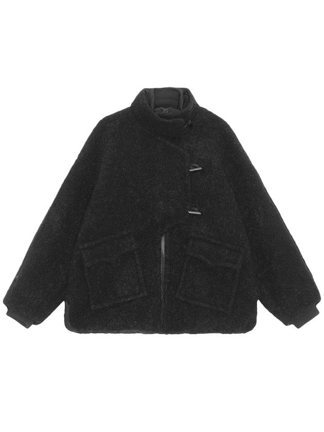 Long Sleeve Oversized Jacket Black - GANNI - BALAAN 2