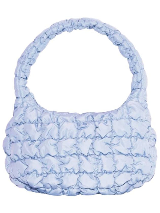 Quilted Mini Shoulder Bag Light Blue - COS - BALAAN.