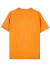 Logo Patch Cotton Short Sleeve T-Shirt Orange - STONE ISLAND - BALAAN 3