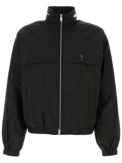 Zip-Up Jacket Black - AMI - BALAAN 2