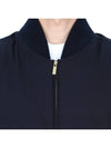 4 Bar Oversized Down Bomber Jacket Navy - THOM BROWNE - BALAAN 9