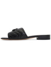 Double G Leather Slide Slippers Black - GUCCI - BALAAN 5