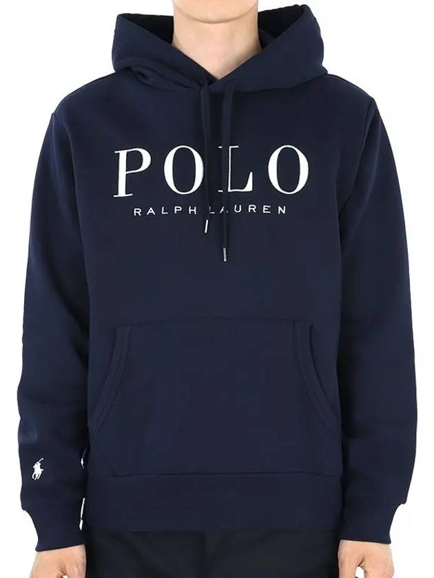 Logo Print Hoodie Navy - POLO RALPH LAUREN - BALAAN 2