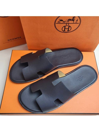 Izmir Leather Slippers Mocha - HERMES - BALAAN 2