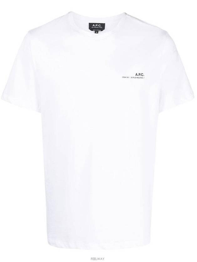 Men's Item Logo Cotton Short Sleeve T-Shirt White - A.P.C. - BALAAN 2