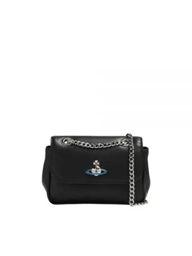 ORB Plaque Small Cross Bag Black - VIVIENNE WESTWOOD - BALAAN 2