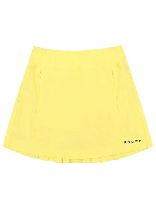 Inverted Pleated Detail Culottes OF4023LAYELLOW - ONOFF - BALAAN 1