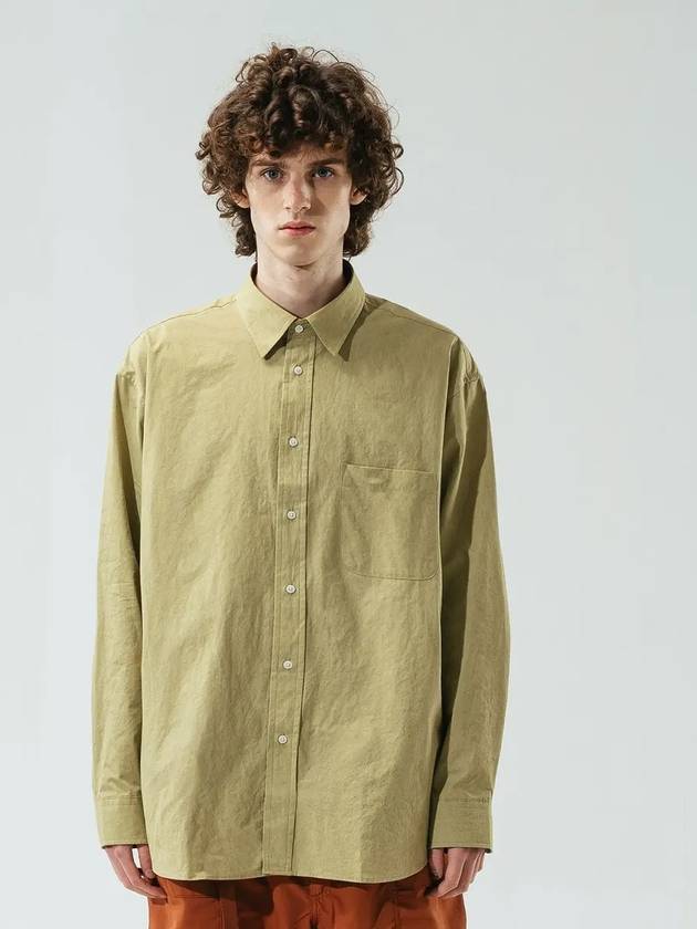 Cation Standard Paper Ver.2 Long Sleeve Shirt Olive - KINDS - BALAAN 7