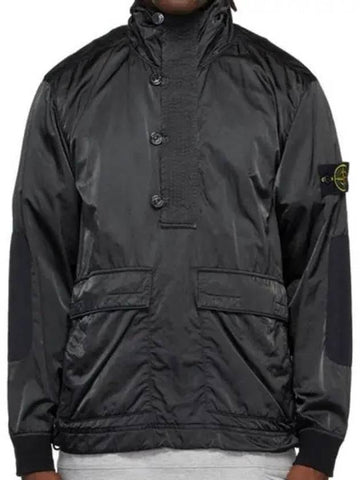 Wappen Patch Nylon Lasort Anorak Jacket Black - STONE ISLAND - BALAAN 1