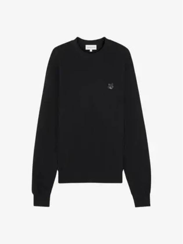 Bold Fox Head Cotton Sweatshirt Black - MAISON KITSUNE - BALAAN 2