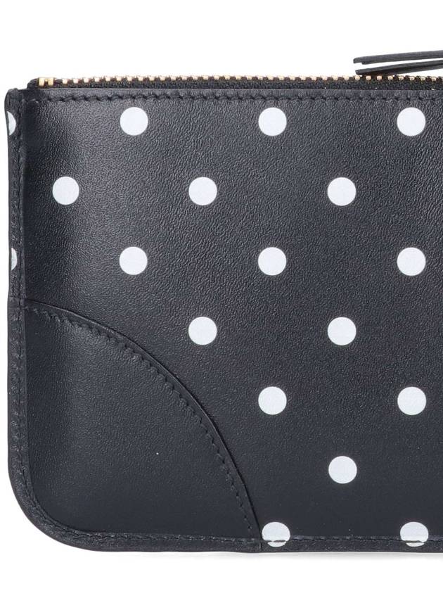 Polka Dot Leather Coin Purse Black - COMME DES GARCONS WALLET - BALAAN 6