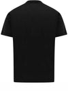 Slimfit Cotton Jersey Short Sleeve T-shirt Black - STONE ISLAND - BALAAN 4